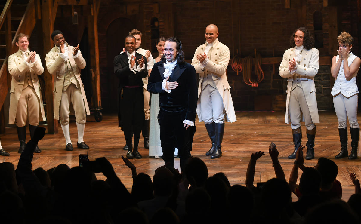 Actor and "Hamilton" creator Lin-Manuel Miranda takes his final performance curtain c ...