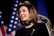 House Speaker Nancy Pelosi of Calif., smiles during a news conference on Capitol Hill, Thursday ...