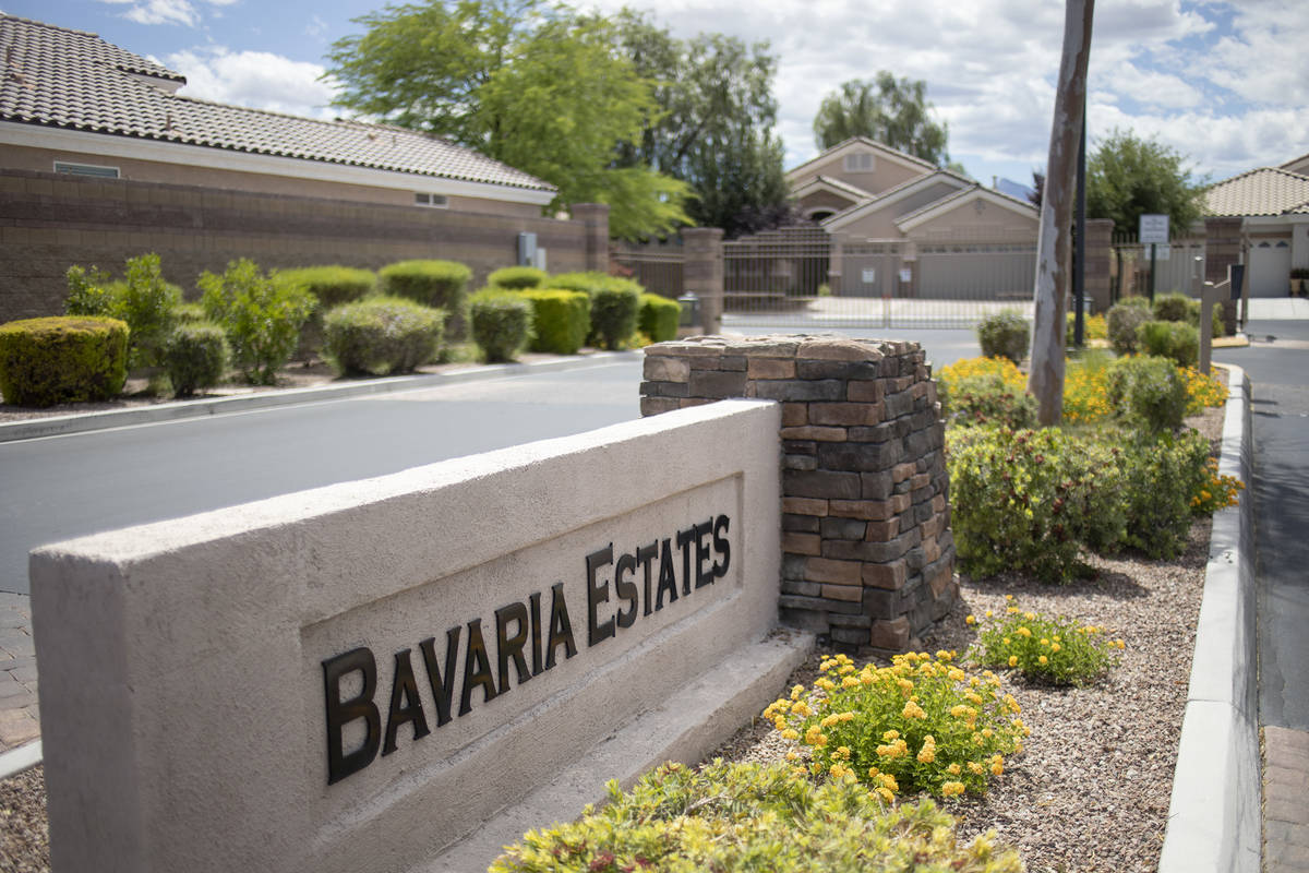 Bavaria Estates subdivision in northwest Las Vegas features such streets as White Tiger Court, ...