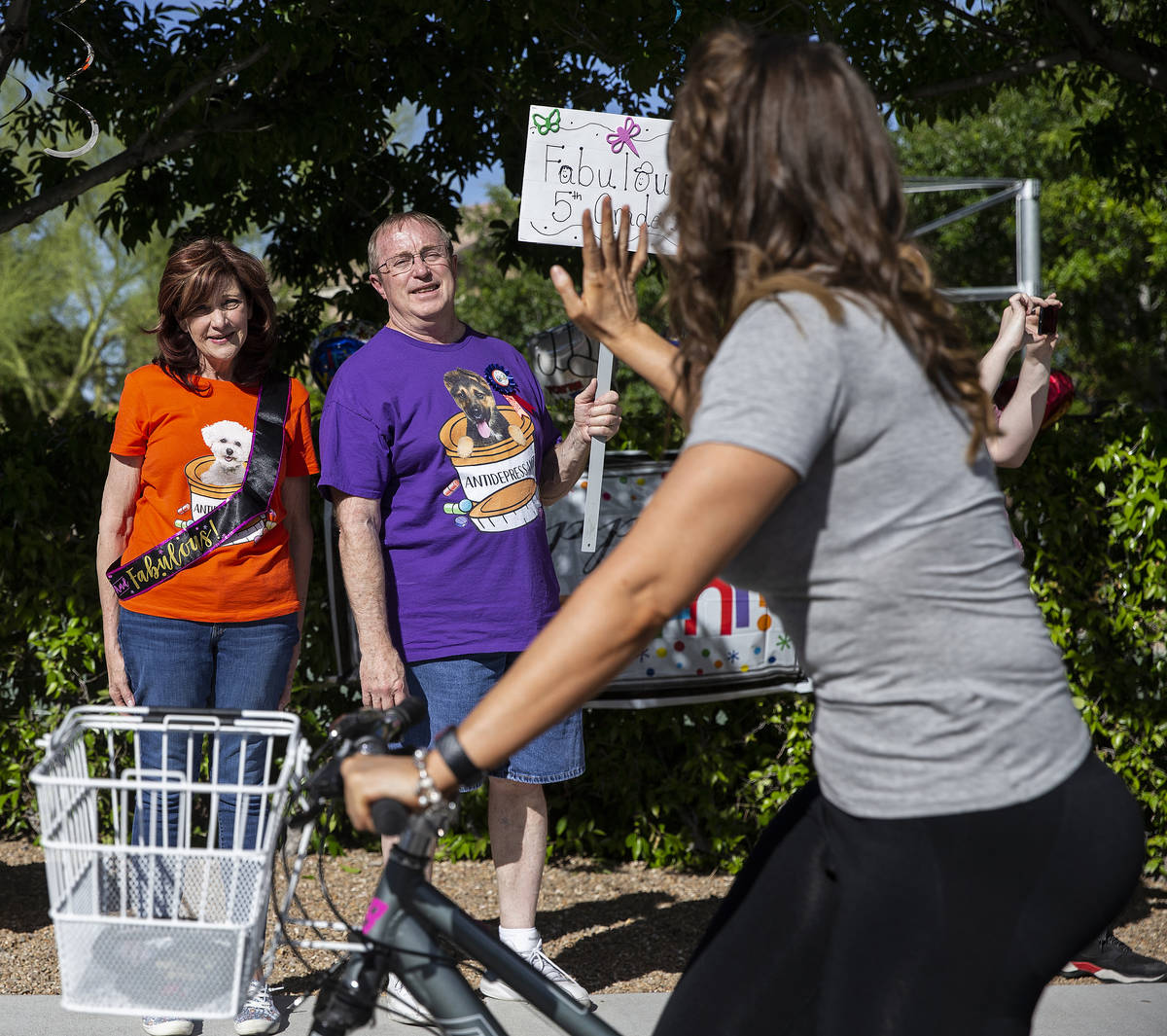 Laurie Grosenick, left, and husband Gary, both teachers at John & Judy Goolsby Elementary S ...