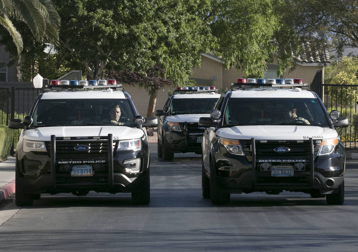 Las Vegas police are investigating a shooting of an individual at Feather Cactus Court, near Ra ...