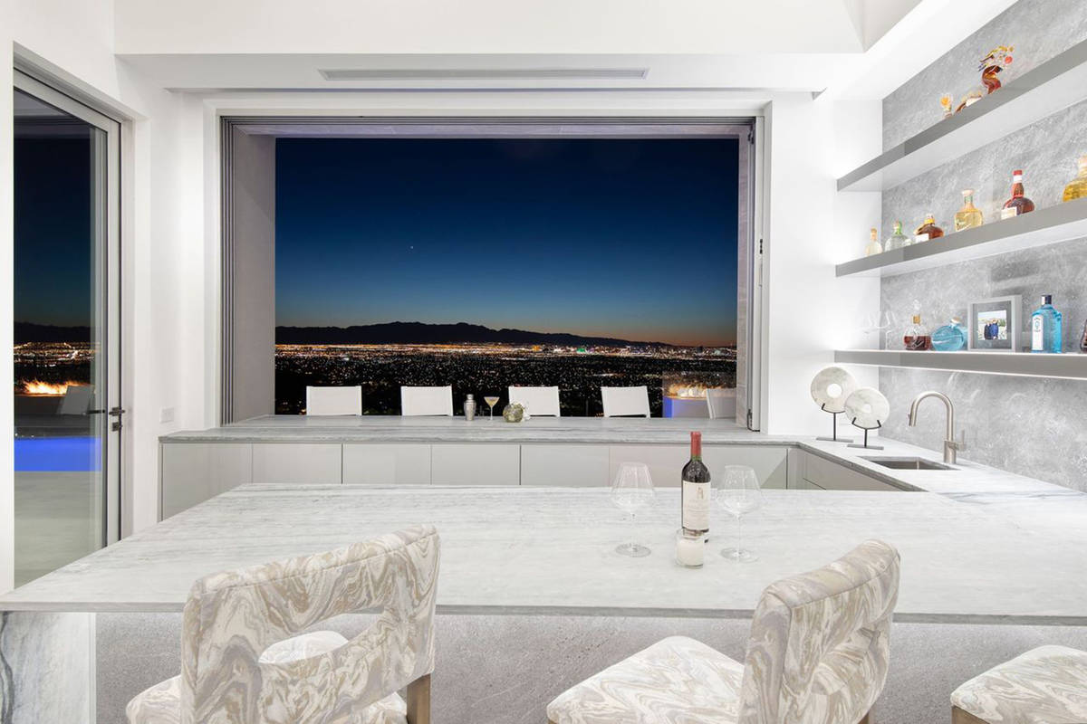 This home in the Richard Luke Collection has striking views of the Strip. (Richard Luke Collection)