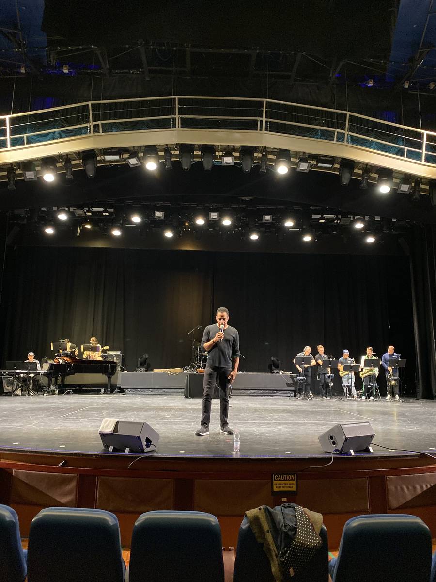 Earl Turner is shown during rehearsals on the cruise liner Oasis of the Seas on Nov. 23, 2019. ...
