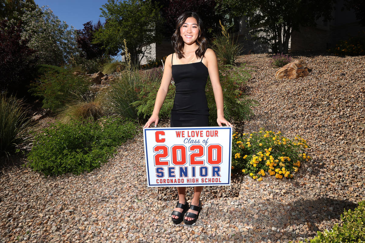 Megan King, 18, a senior at Coronado High School going to Princeton University, at her home in ...