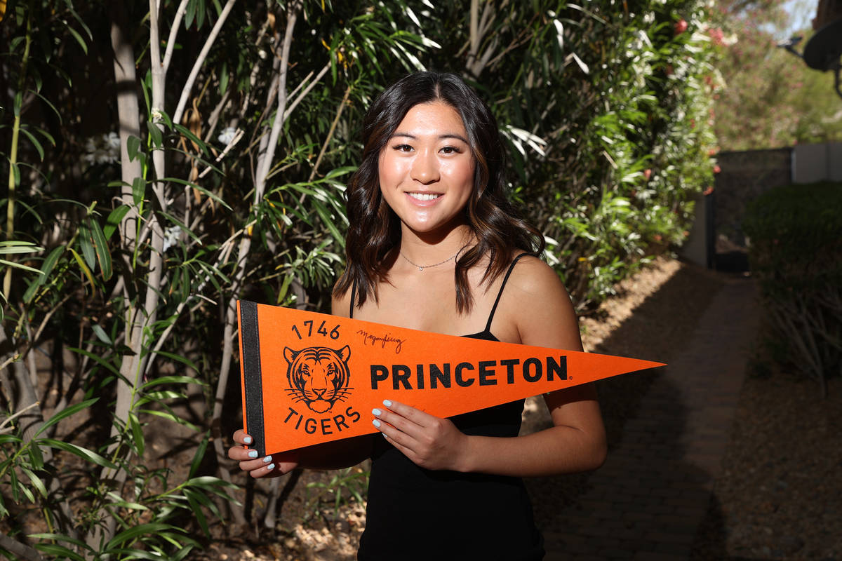 Megan King, 18, a senior at Coronado High School going to Princeton University, at her home in ...