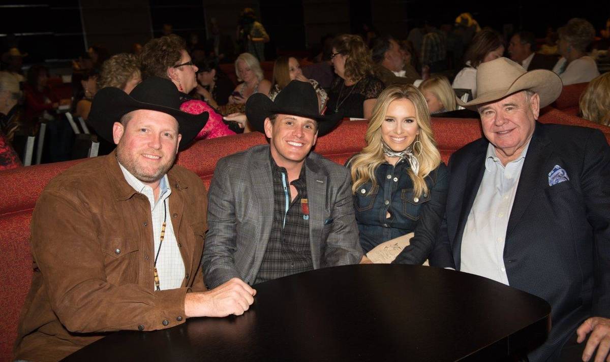 PBR CEO Sean Gleason, South Point GM Ryan Growney, country singer Sierra Black and South Point ...