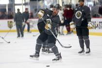 Vegas Golden Knights player Alec Martinez during a team practice at City National Arena in Las ...