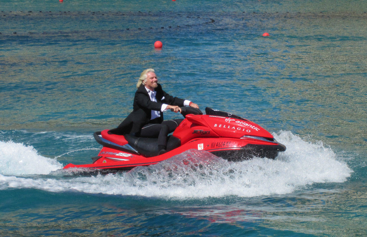 Sir Richard Branson at The Bellagio Fountains on Wednesday, June 16, 2010, in Las Vegas. (Courtesy)