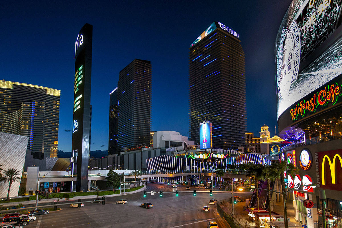 The Cosmopolitan of Las Vegas is temporarily closing, on Tuesday, March 16, 2020 in Las Vegas. ...