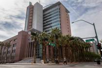 The Regional Justice Center as seen on March 6, 2020, in Las Vegas. (Ellen Schmidt/Las Vegas Re ...