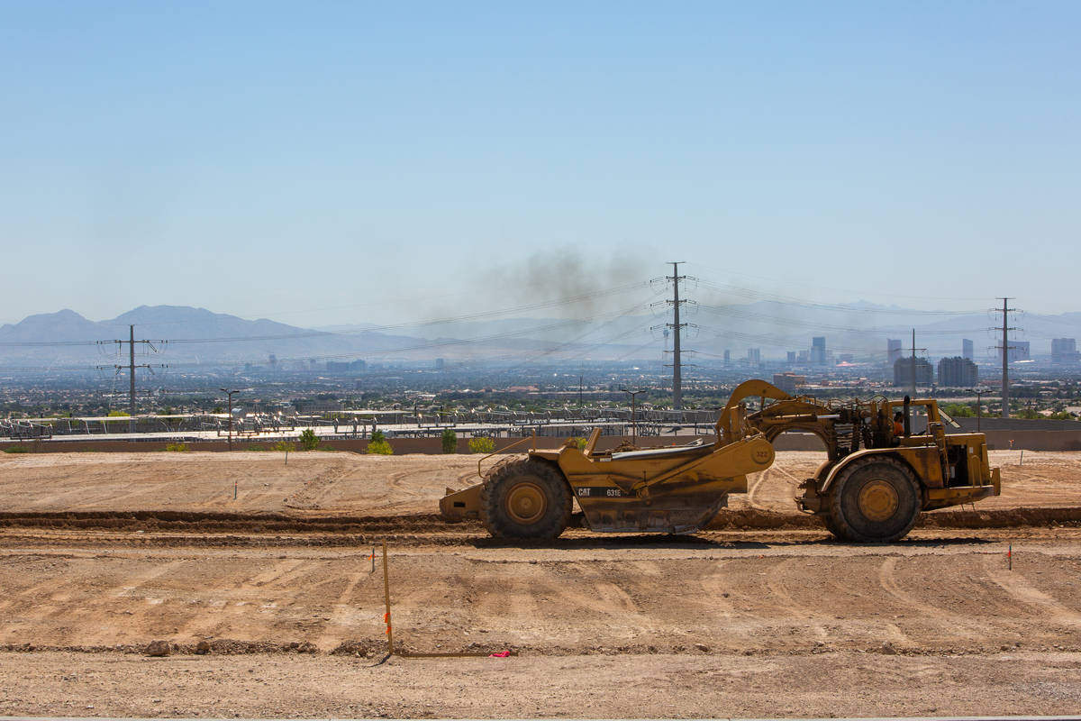 Land under development in Summerlin is seen on Friday, May 29, 2020, in Las Vegas. (Chris Day/L ...