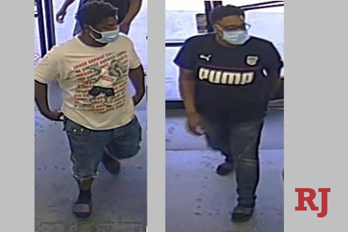Two of four suspects in a May 11, 2020, robbery at a business in the 3800 block of South Maryla ...