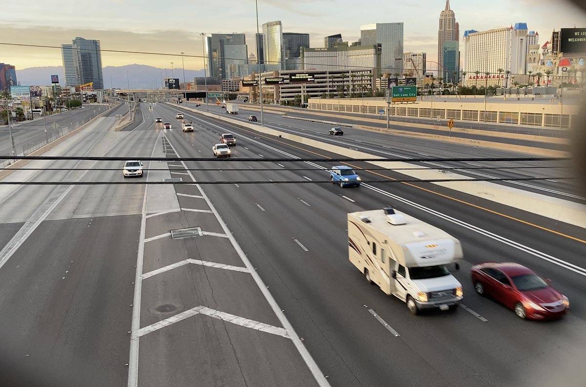 Las Vegas freeway traffic volume rises 9 during Phase One of state