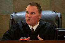 Judge William Kephart presides over the Christopher Sena case, who is convicted of 95 counts in ...
