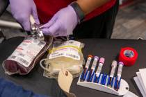 The American Red Cross will offer blood drives at various locations through August. (L.E. Basko ...