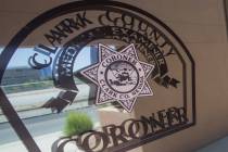 The Clark County coroner's office at 1704 Pinto Lane in Las Vegas. (Review-Journal file photo)