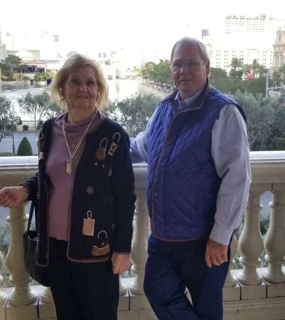 Jewel Bennight and son Doug Bennight on a Las Vegas trip in December 2019. (Courtesy)
