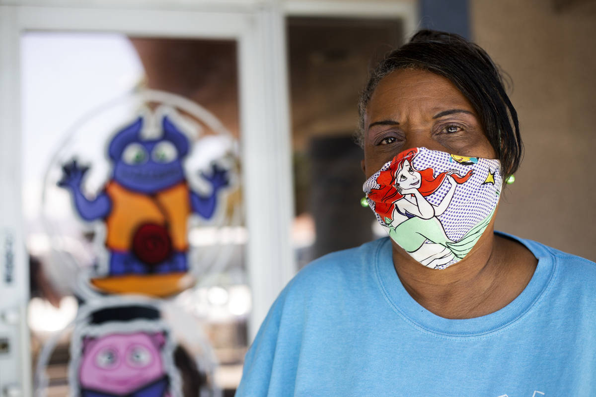 Kim Morgan-Smith stands in front of Watch Me Grow, the day care center where she works, on Frid ...