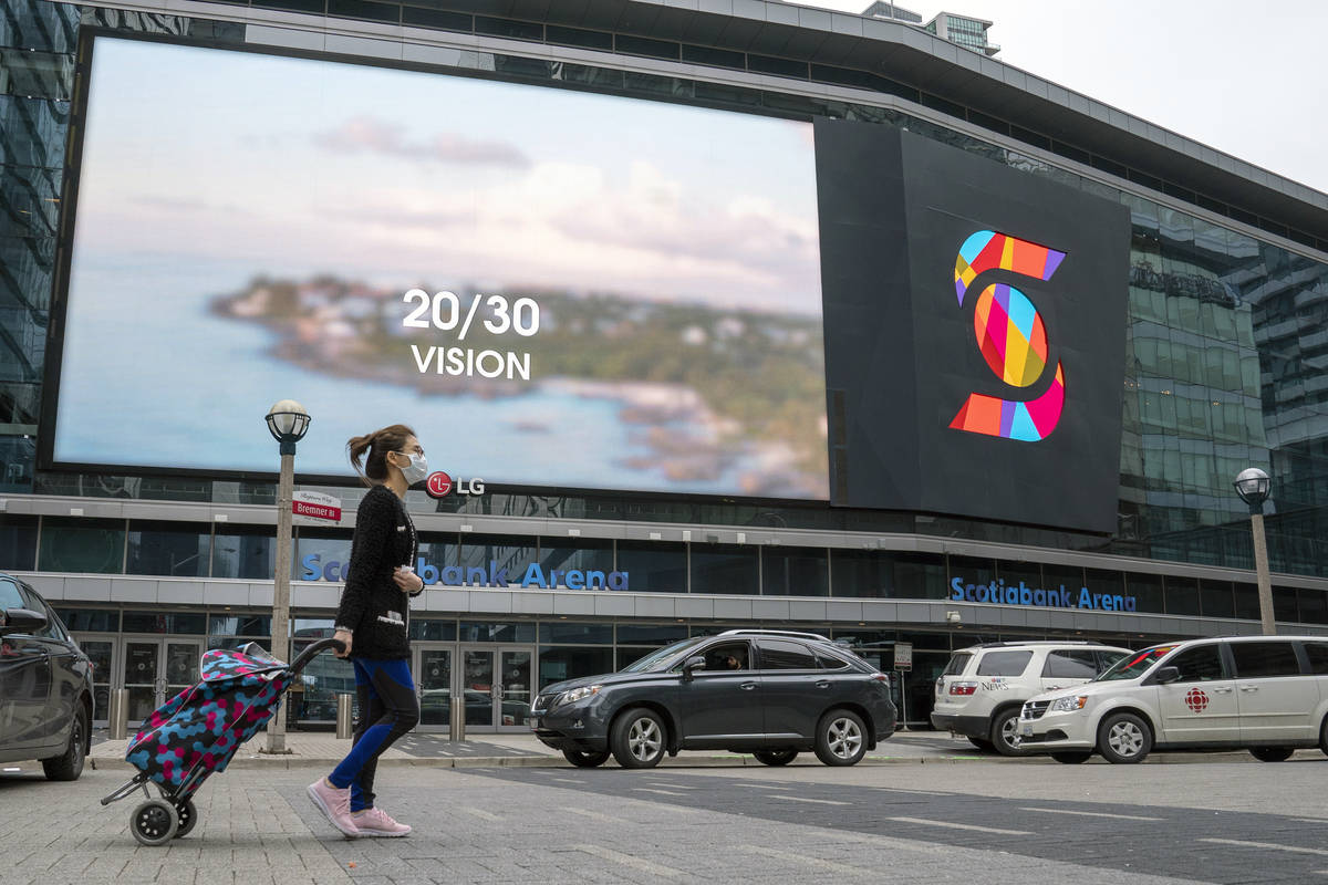 Scotiabank Arena in Toronto. March 12, 2020. (Frank Gunn/The Canadian Press via AP, File)