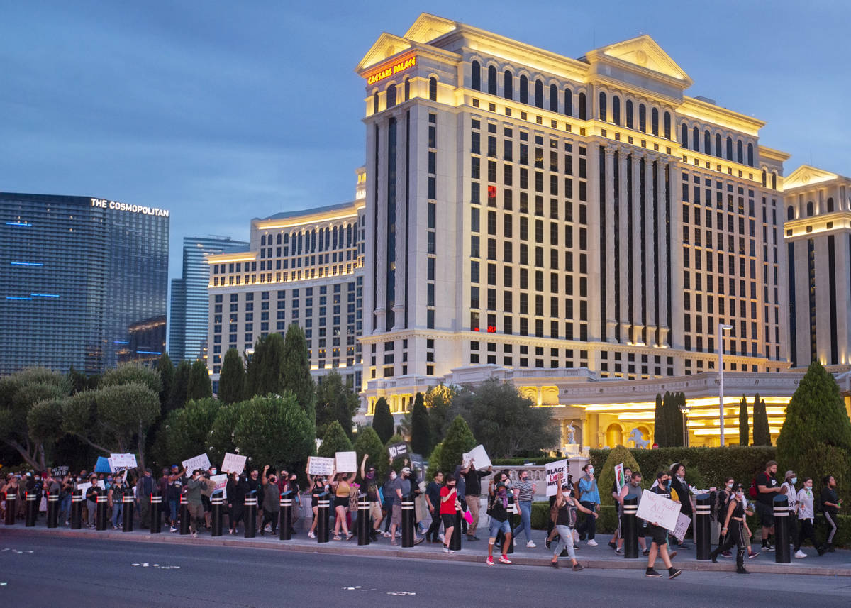 Black Lives Matter protest turns violent in downtown Las Vegas Local