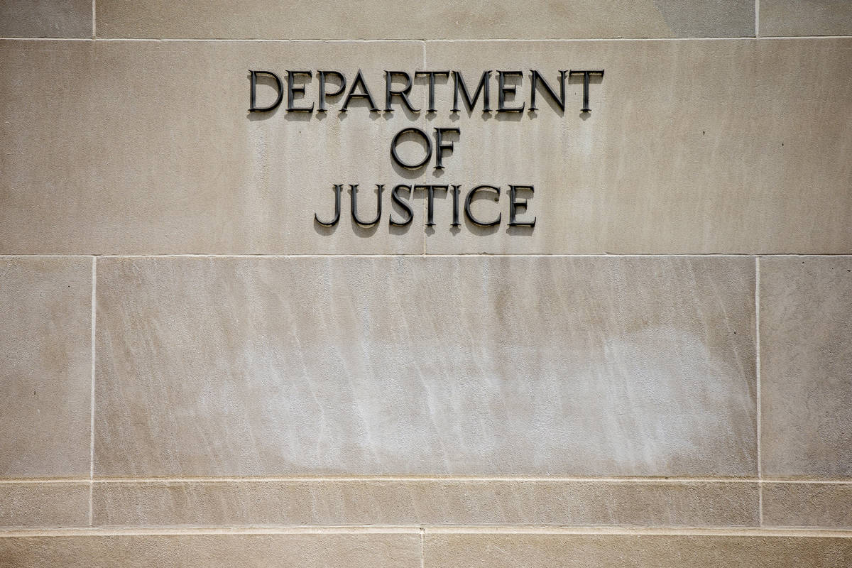 U.S. Department of Justice Building in Washington. (AP Photo/Andrew Harnik)