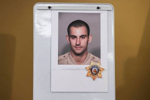 A photo of police officer Shay K. Mikalonis, who was shot and is in critical condition followin ...