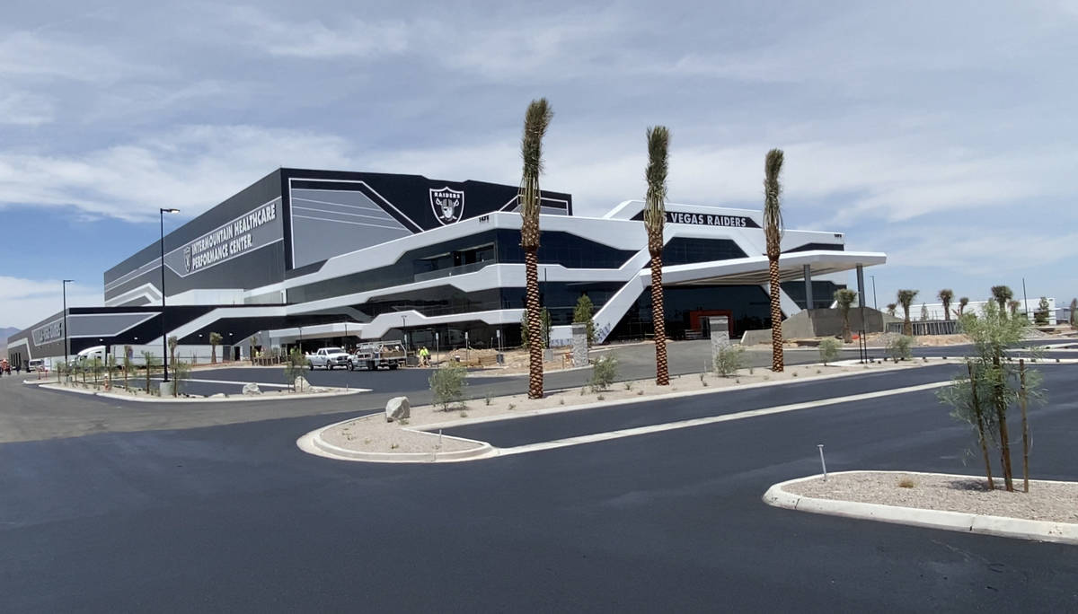 The Las Vegas Raiders Henderson team headquarters and practice facility on Monday, June, 1, 202 ...