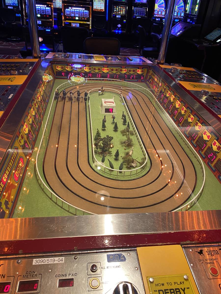 The D Las Vegas Sigma Derby automated betting game is shown on Wednesday, June 3, 2020. (John K ...