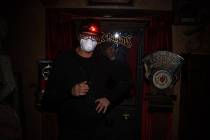 Zak Bagans wears a mask during the production of "Ghost Adventures: Quarantine." (Travel Channel)