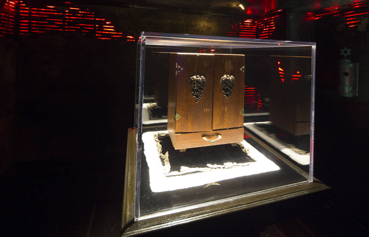 The Dybbuk Box, which is said to be worldÕs most haunted object, on display at Zak Bagans' ...