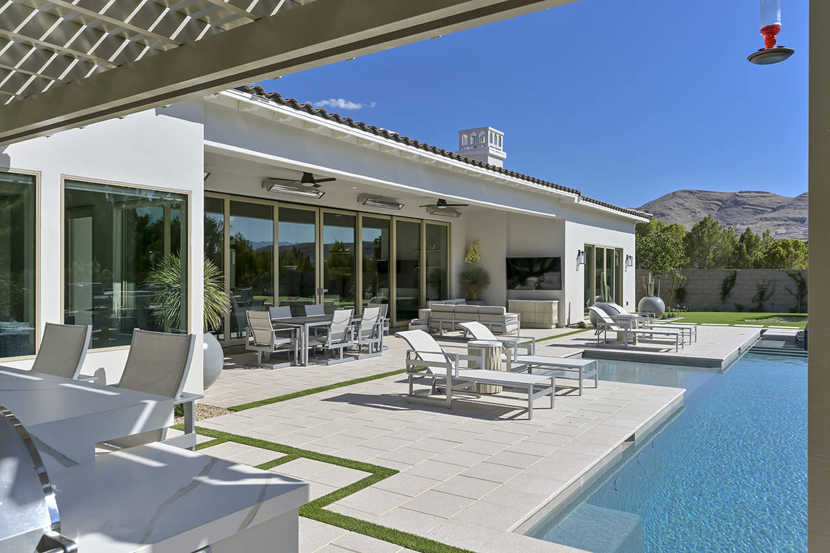 The pool and spa provide a backyard retreat. (Nartey/Wilner Group, Simply Vegas)