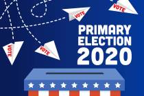 The 2020 primary election is set for June 9 and voters in Nevada will be taking part via absent ...
