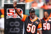 FILE - In a Sunday, Sept. 10, 2017, file photo, former Cincinnati Bengals cornerback Ken Riley ...