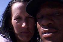 Wendy Cox with companion William "Sky" Pilgrim who went missing after a March 12, 2020, flash f ...