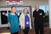 Poppy Helgren, center, is director of nursing services and Nancy Bearden and Dan Stepanian are ...