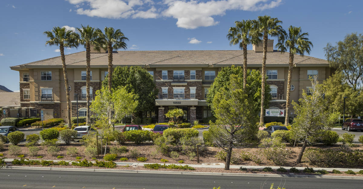 The Heights of Summerlin exterior where there have been numerous resident deaths due to COVID-1 ...