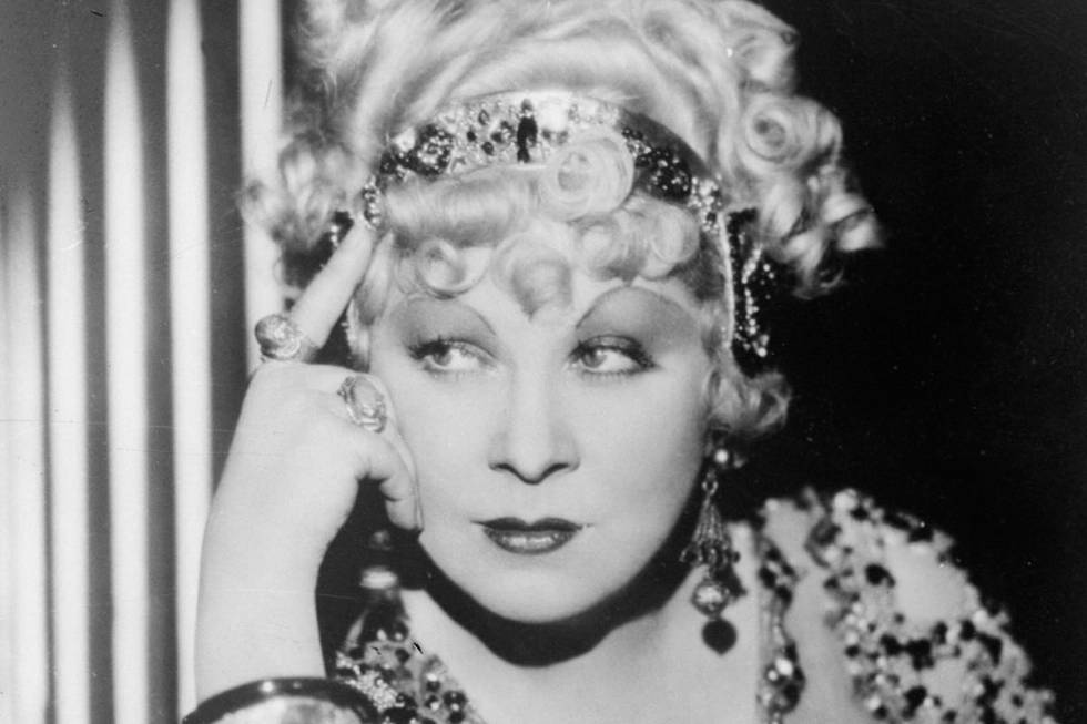 circa 1933: Mae West (1892 - 1980) as she appears in a highly successful Paramount film, 'I'm ...