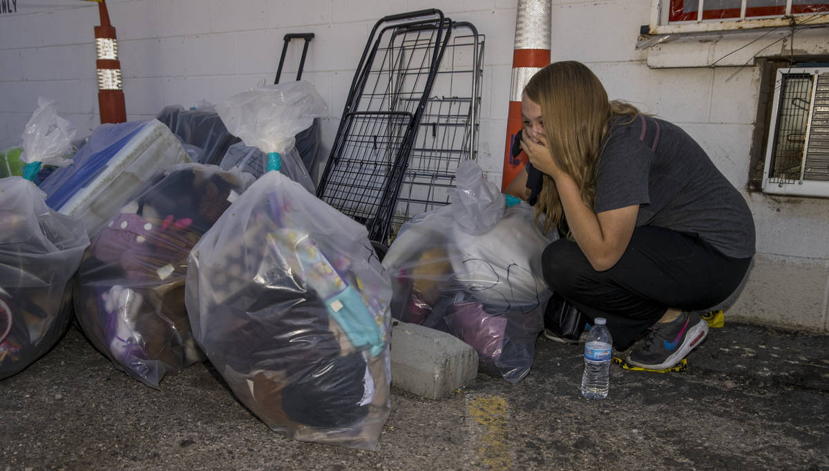 Former resident Ashley Rogers is surprised by what she finds inside a bag of possessions from h ...