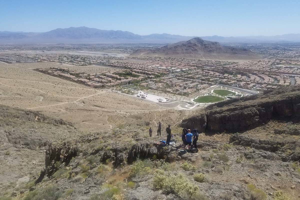 The Las Vegas Fire Department rescued an injured hiker at Cliff S ...