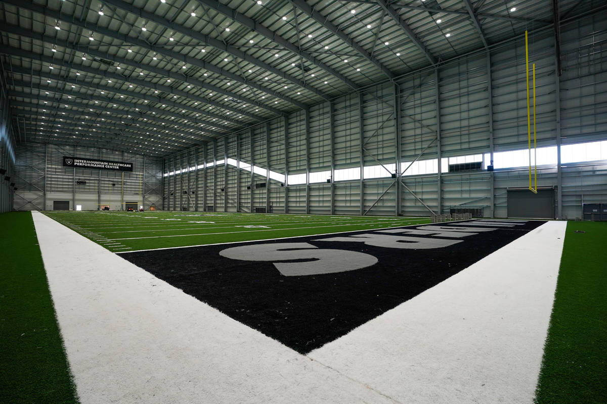 Indoor Football Practice Facility For Las Vegas Raiders—Largest in US