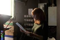 Director Bryce Dallas Howard on the set of “Dads.” (Apple TV+)