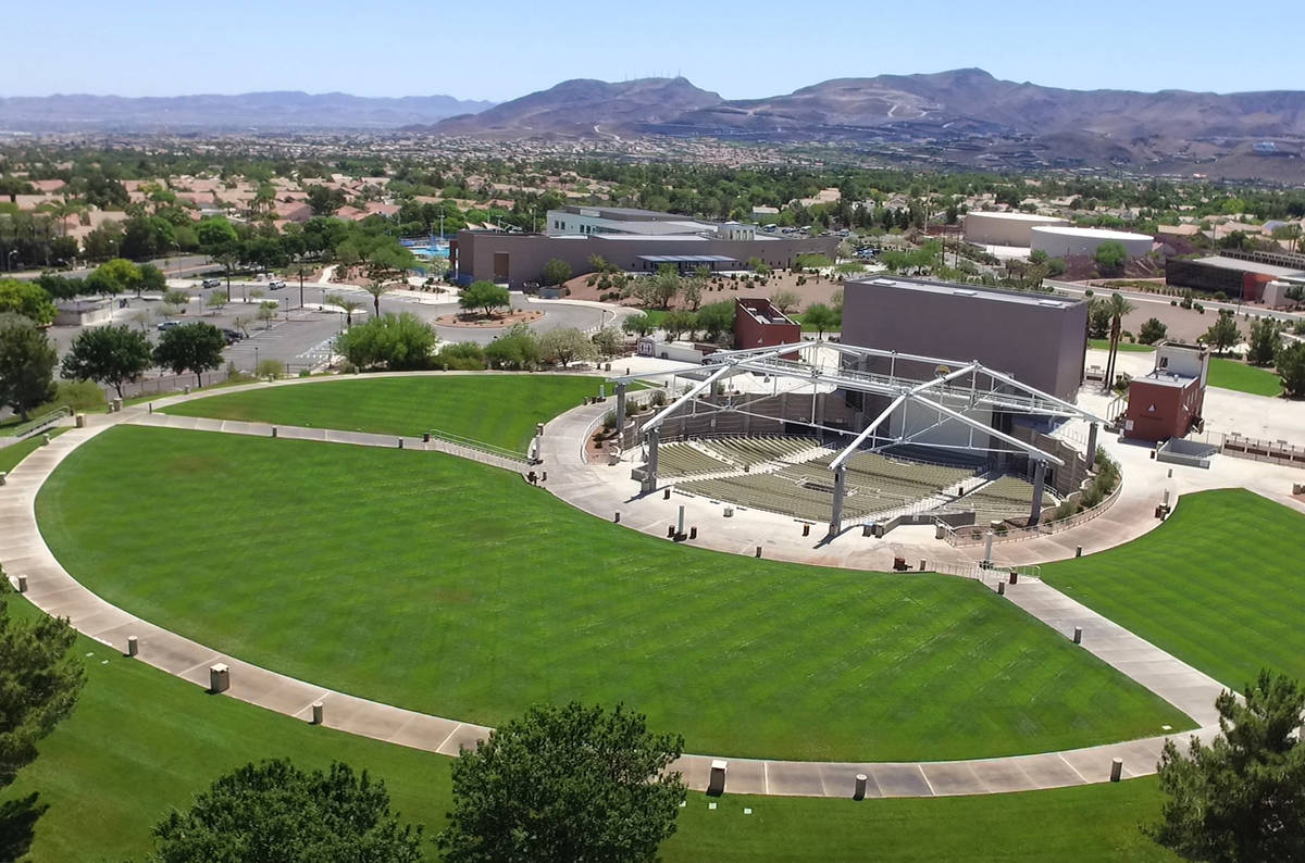 The Henderson Pavilion photographed on Friday, May. 15, 2020, in Henderson. A minor league hock ...