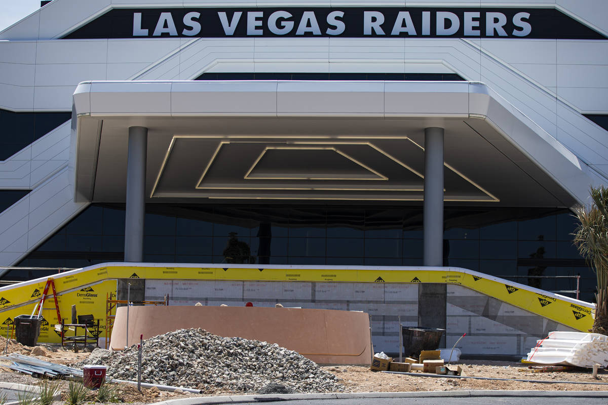 Construction continues at the Las Vegas Raiders team headquarters in Henderson on Friday, June ...