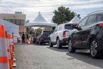 UNLV medical professionals conduct curbside testing on patients experiencing coronavirus sympto ...
