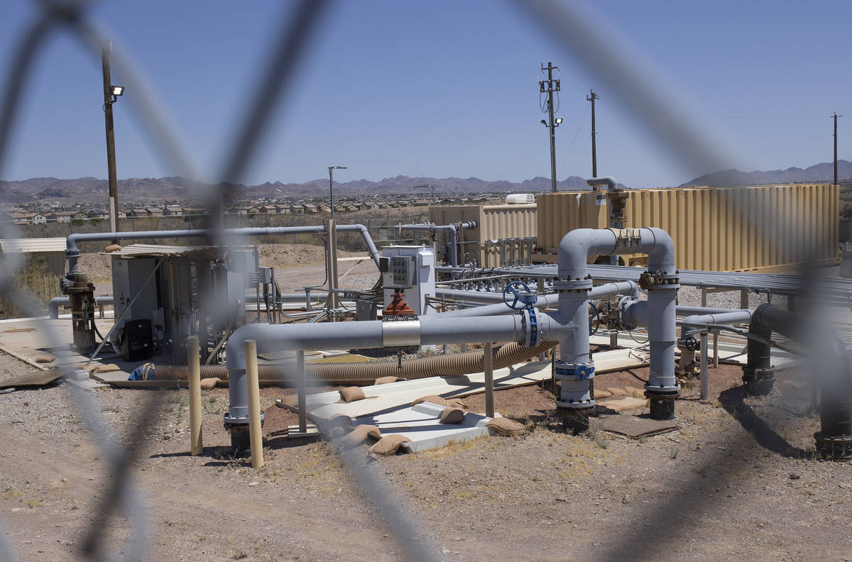 An intercept well at a remediation site in Henderson on Monday, June 22, 2020. The Environmenta ...