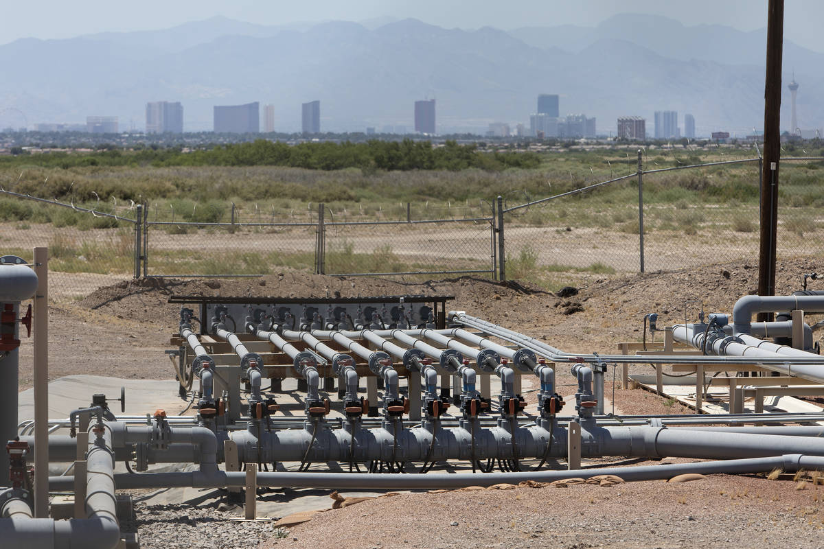 Part of an intercept well at a remediation site in Henderson on Monday, June 22, 2020. The Envi ...