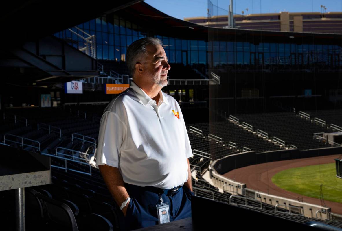 Las Vegas Aviators president Don Logan poses for a portrait at Las Vegas Ballpark in Downtown S ...