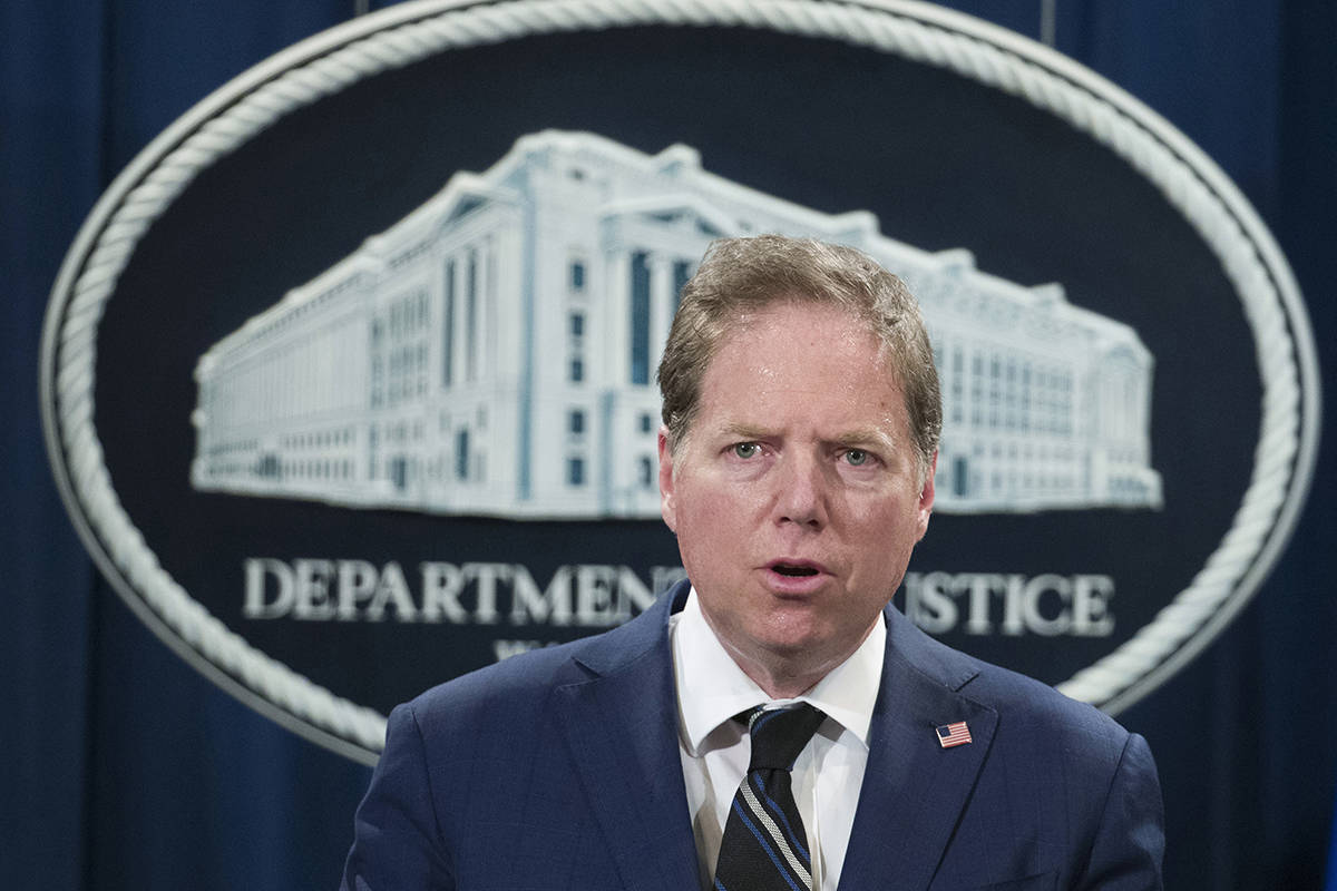 In this Oct. 26, 2018, file photo, Geoffrey Berman, U.S. attorney for the Southern District of ...