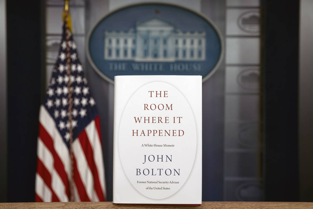 A copy of "The Room Where It Happened," by former national security adviser John Bolt ...