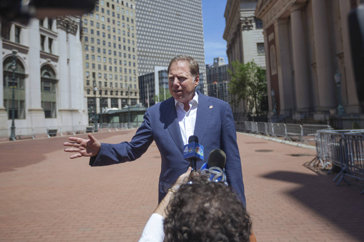 Geoffrey S. Berman, United States attorney for the Southern District of New York, speaks to rep ...